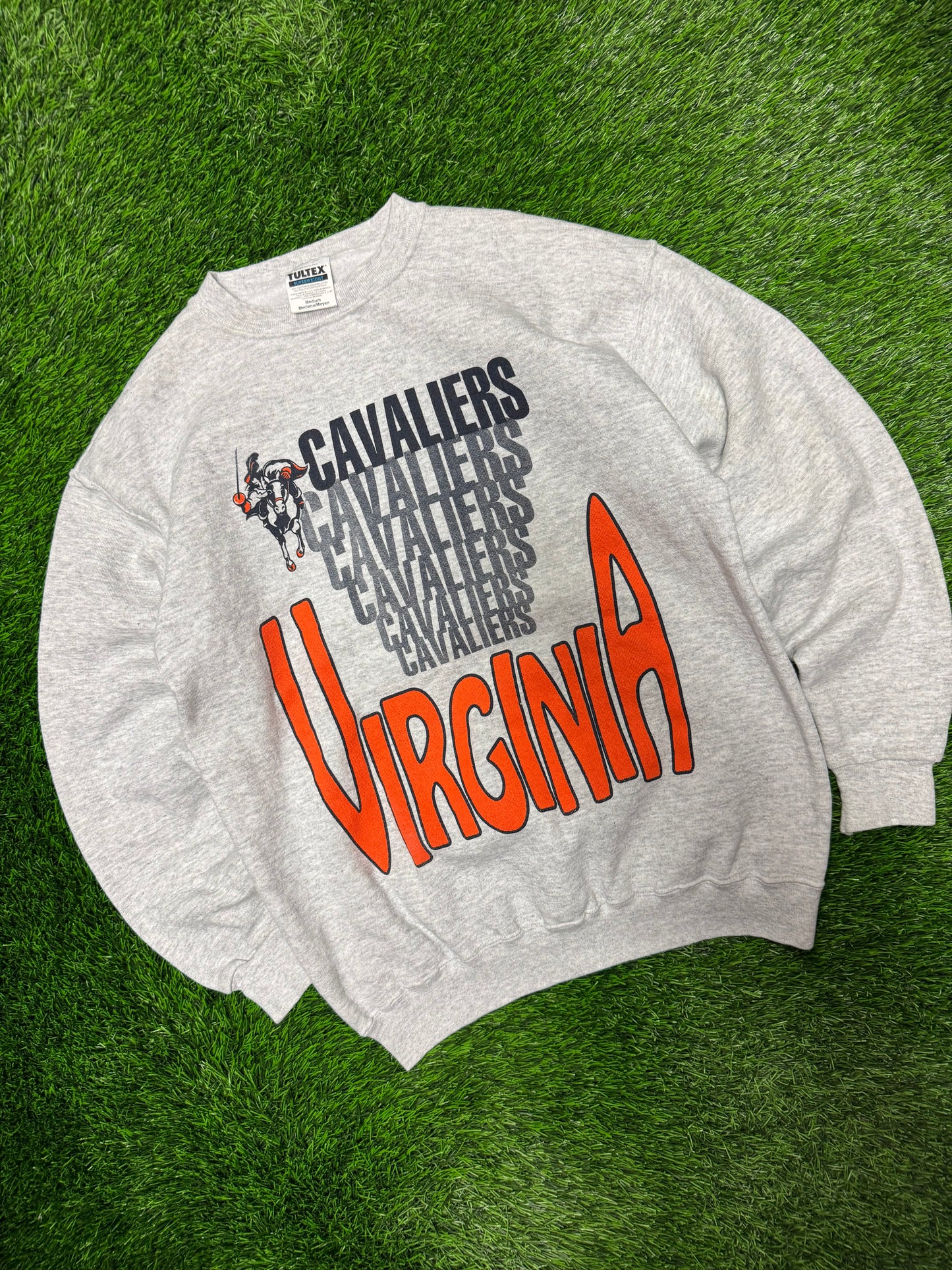 90s University of Virginia Cavaliers Vintage Spell Out Crewneck (M)