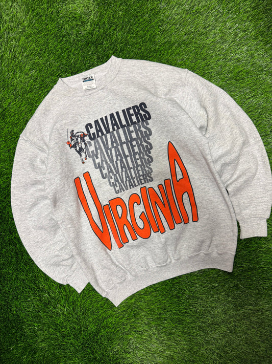90s University of Virginia Cavaliers Vintage Spell Out Crewneck (M)
