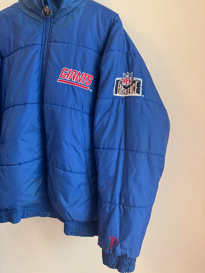 90s New York Giants Pro Player Reversible Puffer Jacket (M)