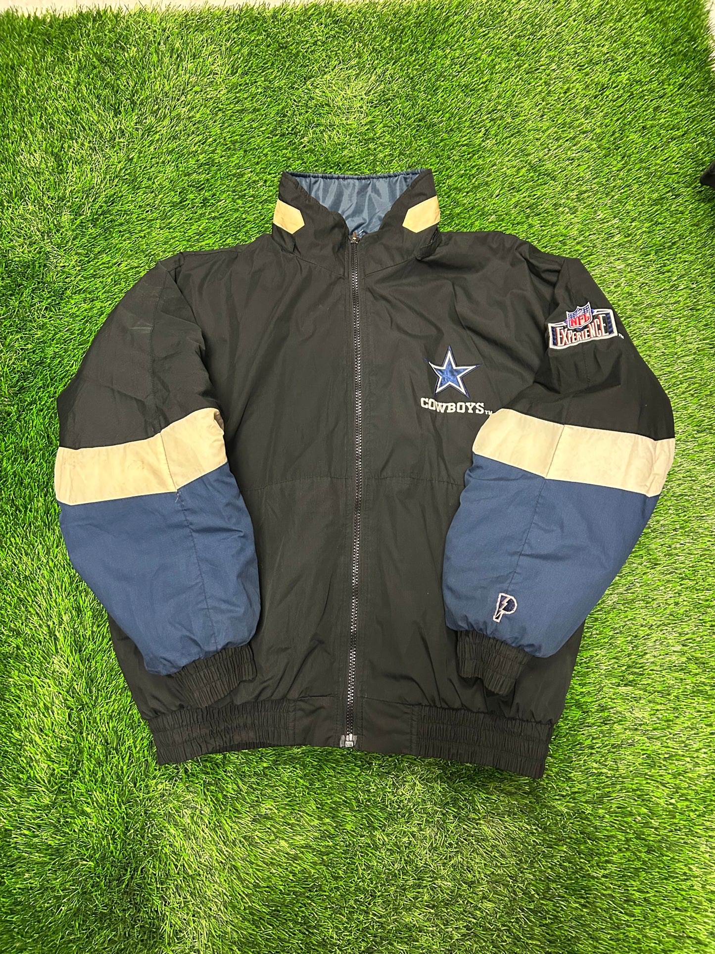 90s Dallas Cowboys Reversible Pro Player Puffer Jacket (XL)