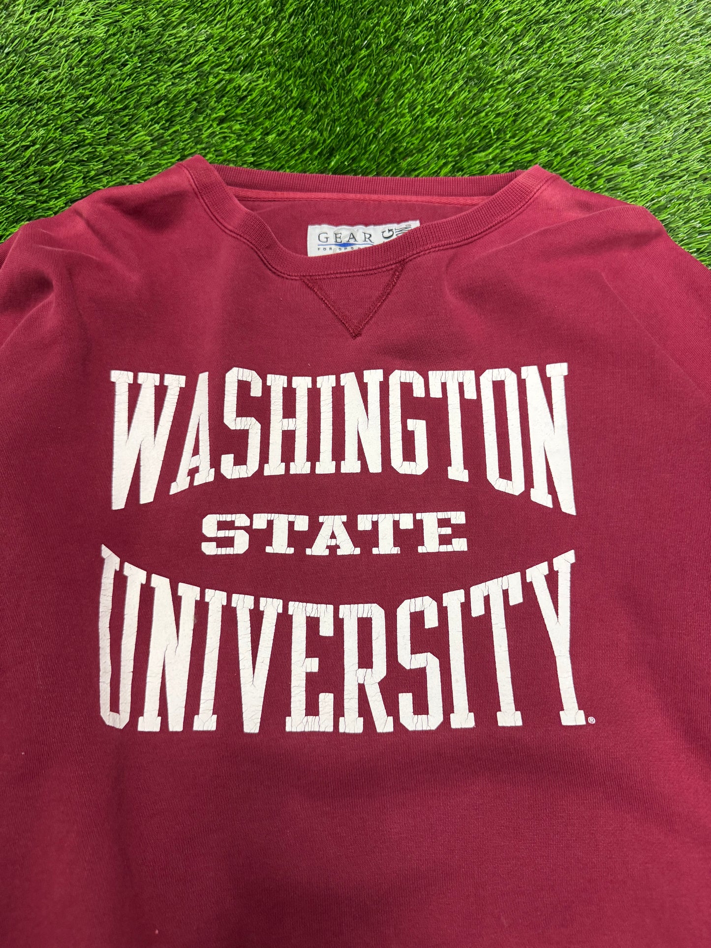 90s Washington State University Spell Out Vintage Crewneck (L)