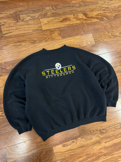 90s Pittsburgh Steelers Embroidered Crewneck (XXL)