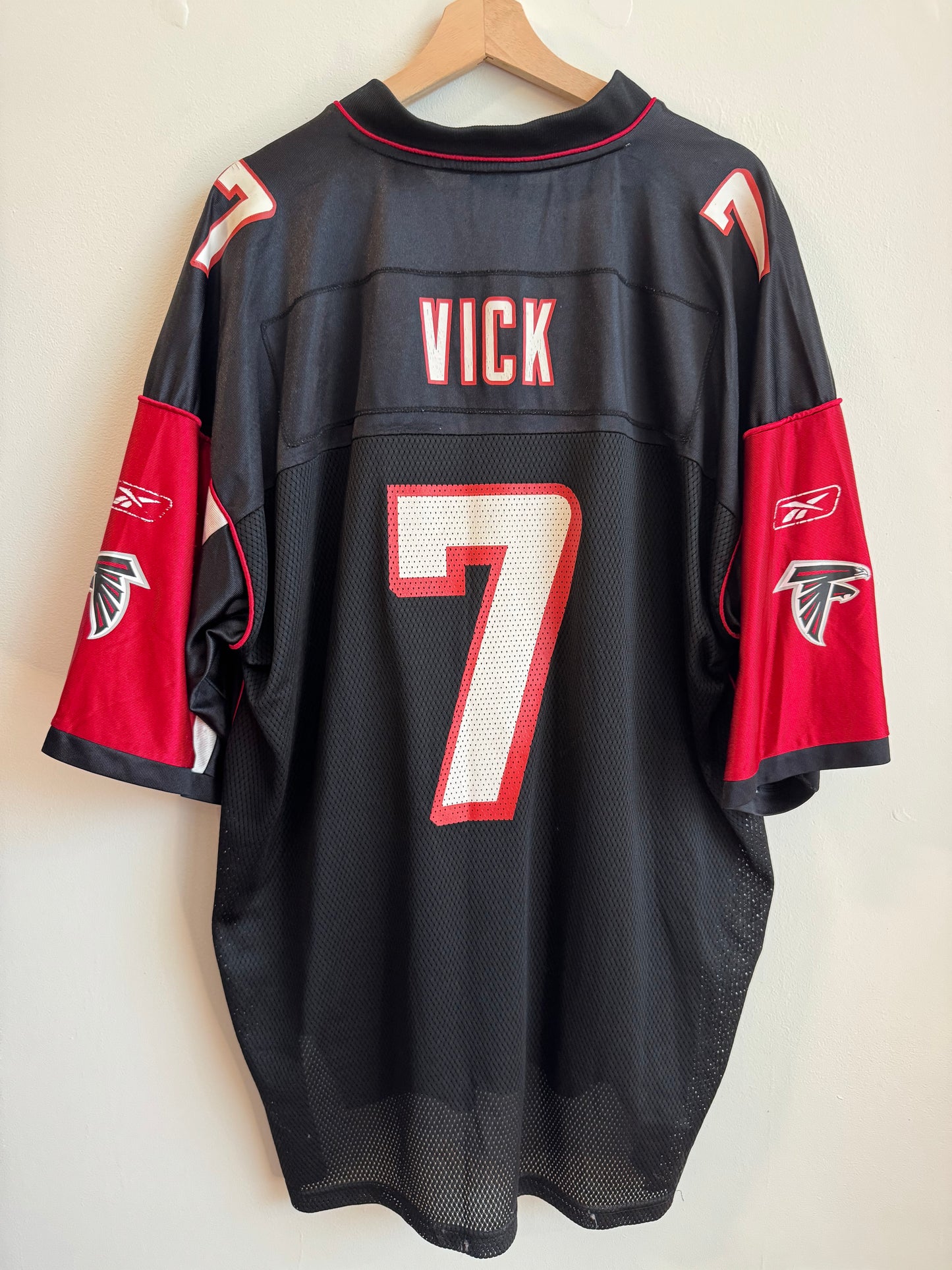 00s Atlanta Falcons Michael Vick Two Tone Reebok Jersey (XL)