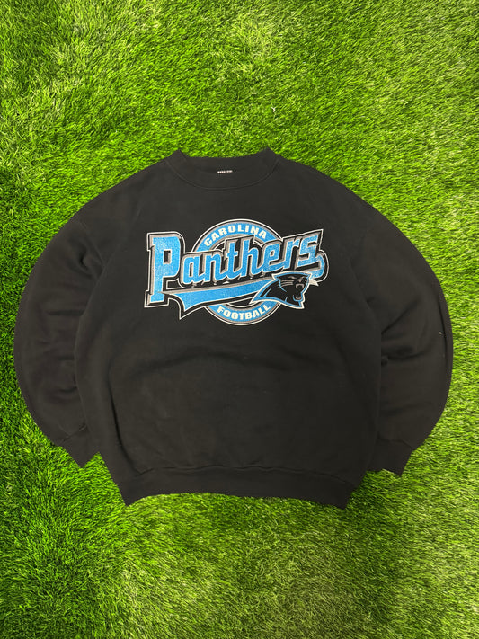 90s Carolina Panthers Vintage Logo 7 Crewneck (L)