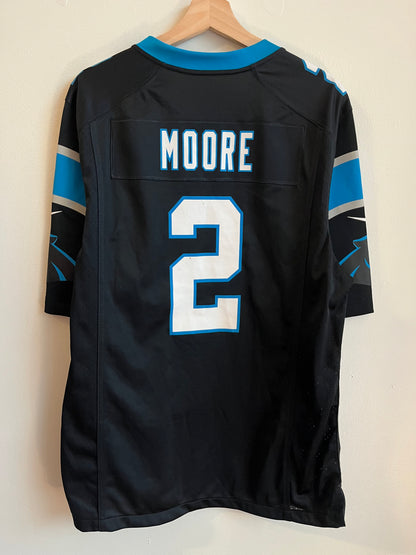2021 Carolina Panthers DJ Moore Nike Home Jersey (M)