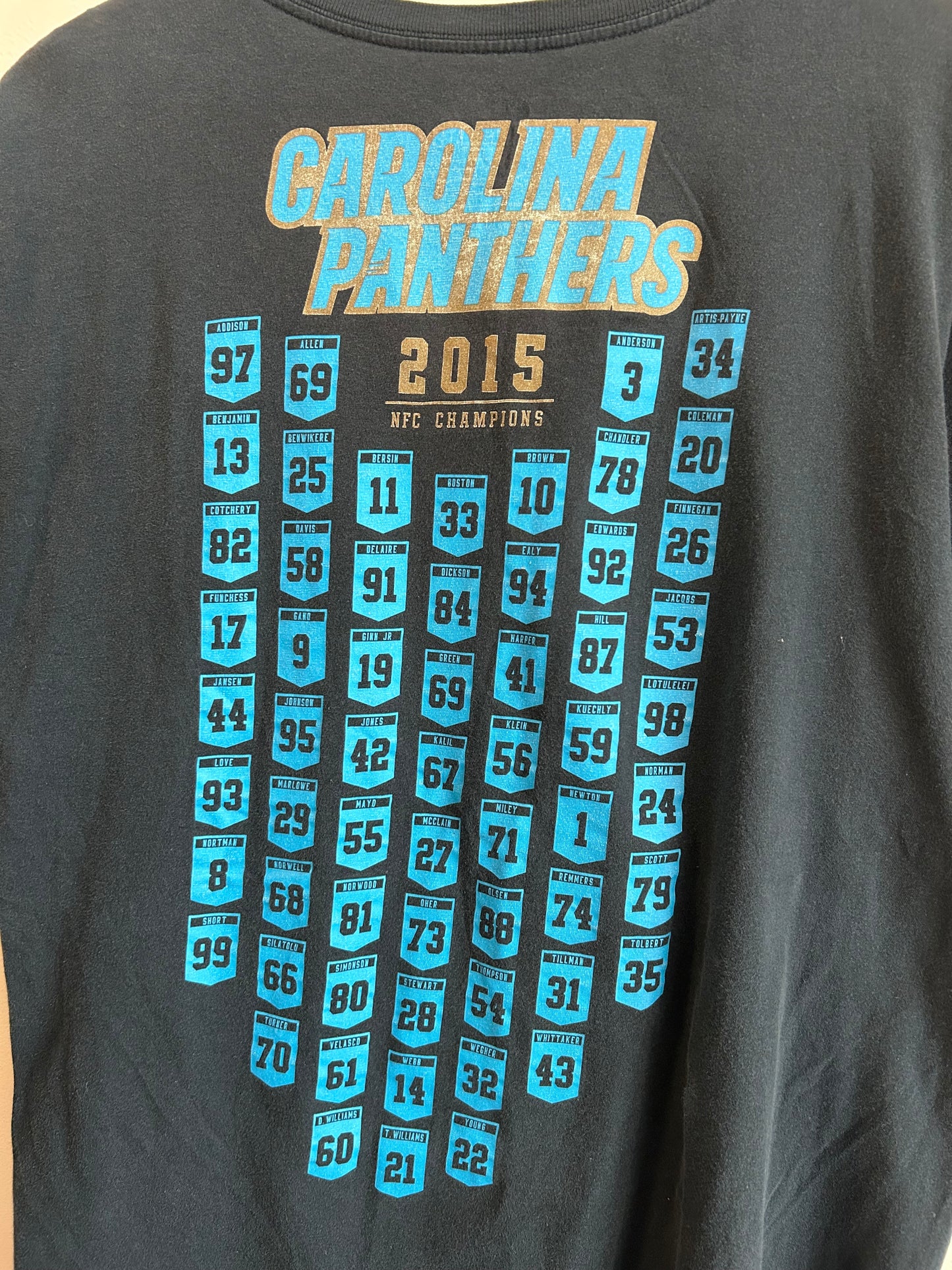 2015 Carolina Panthers Super Bowl 50 Nike Tee (XL)