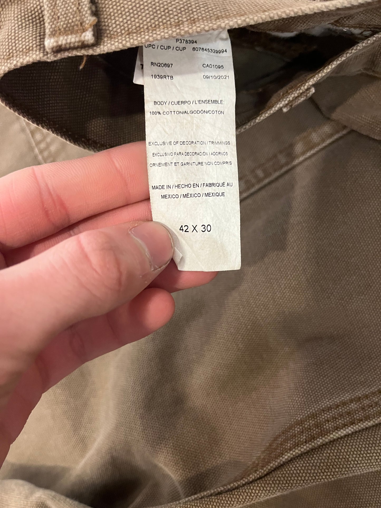 00s Dickies Mocha Red Tab Workwear Pants (42 x30)