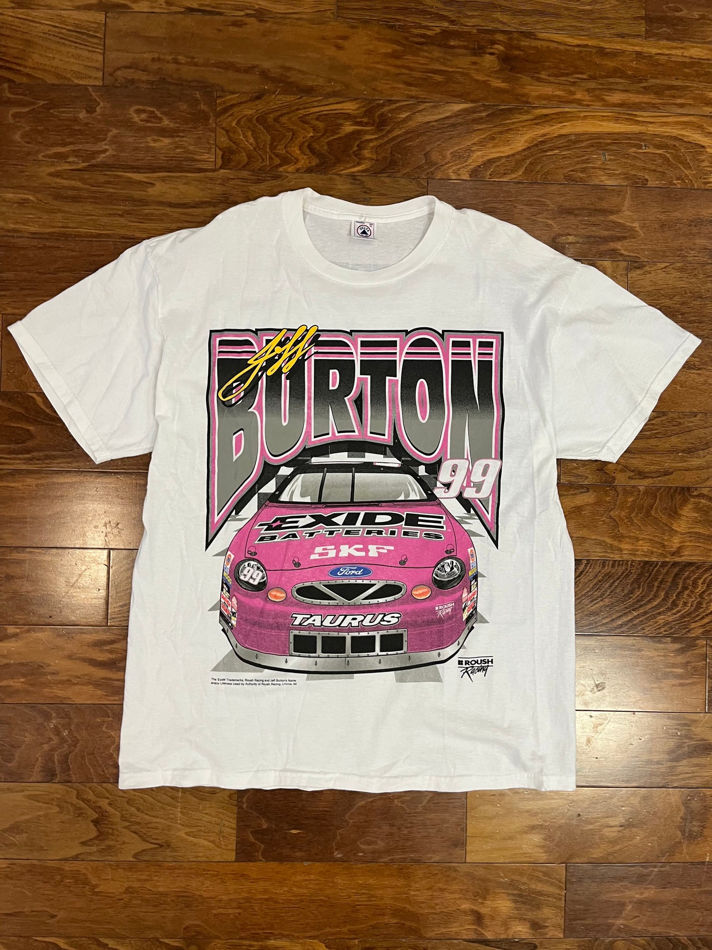 90s Nascar Roush Racing Exide Batteries Tee (XL)