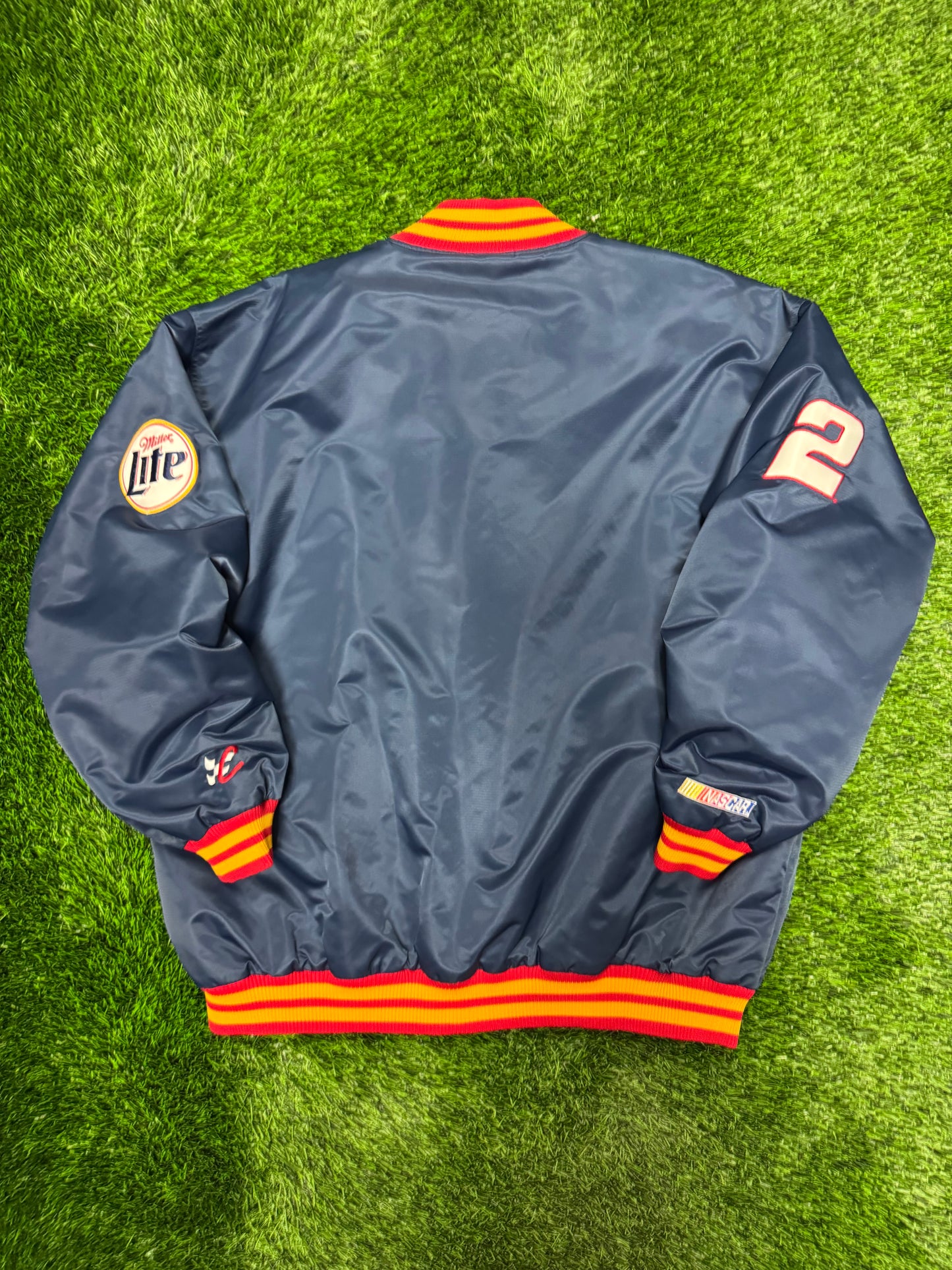 90s Rusty Wallace Chase Authentic Vintage Nascar Satin Jacket (XXL)