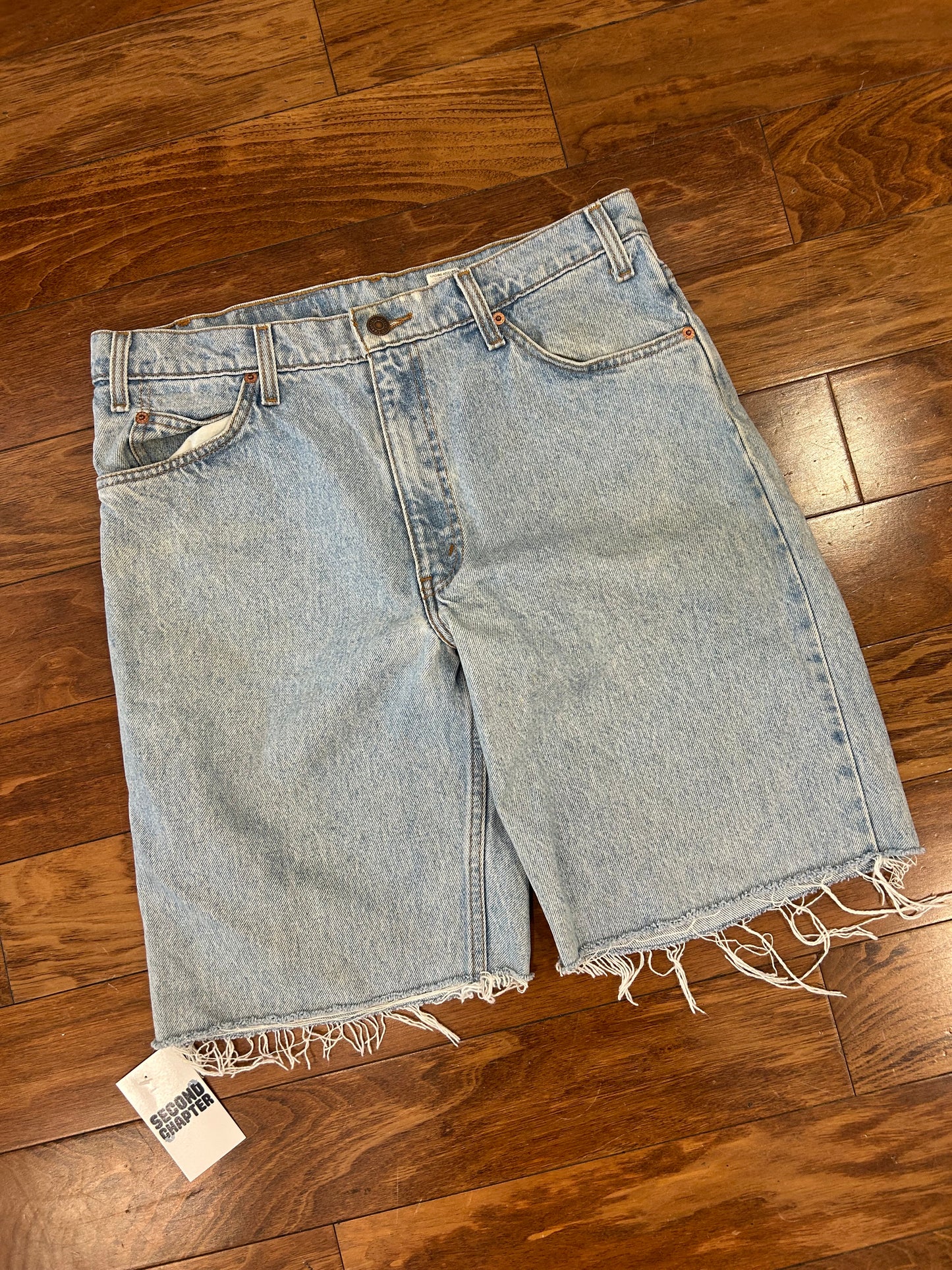 90s Levi's 550 Orange Tab Jean Shorts