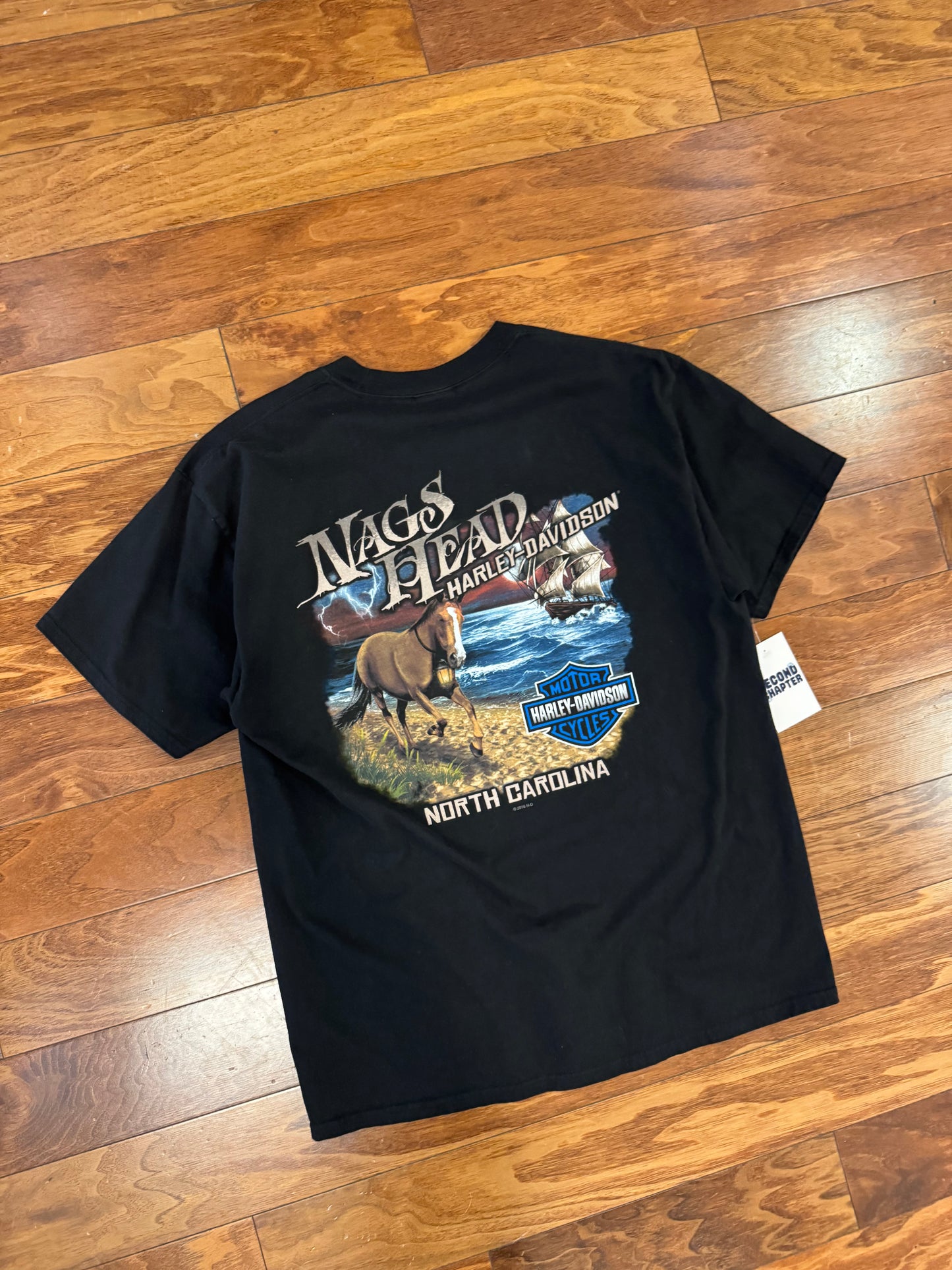 2020 Harley Skeleton Nags Head Graphic Tee (L)