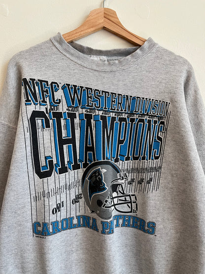 1996 Carolina Panthers NFC Western Division Crewneck (XL)