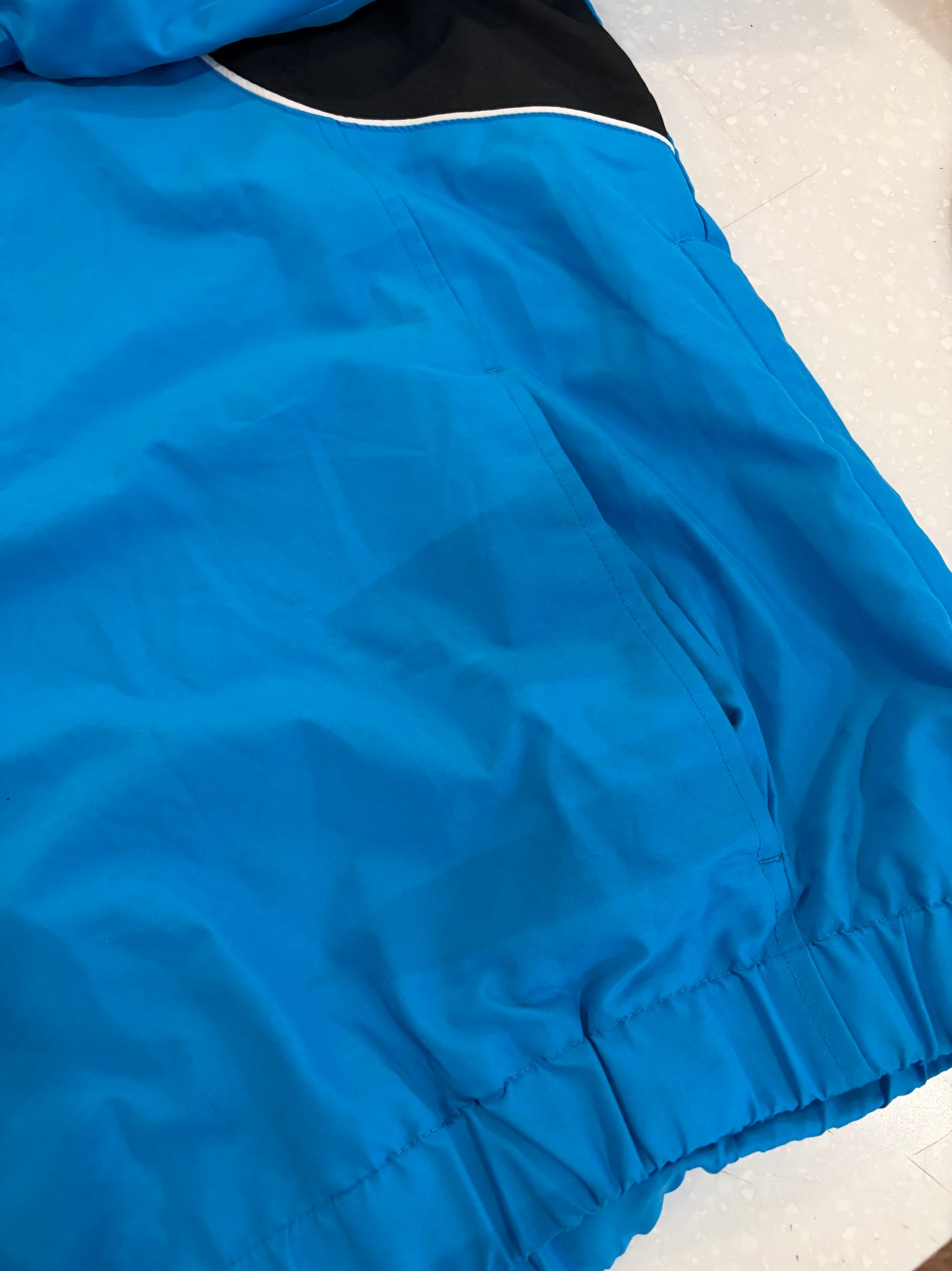 2008 Carolina Panthers NFL Blue Embroidered Cat Windbreaker (M)
