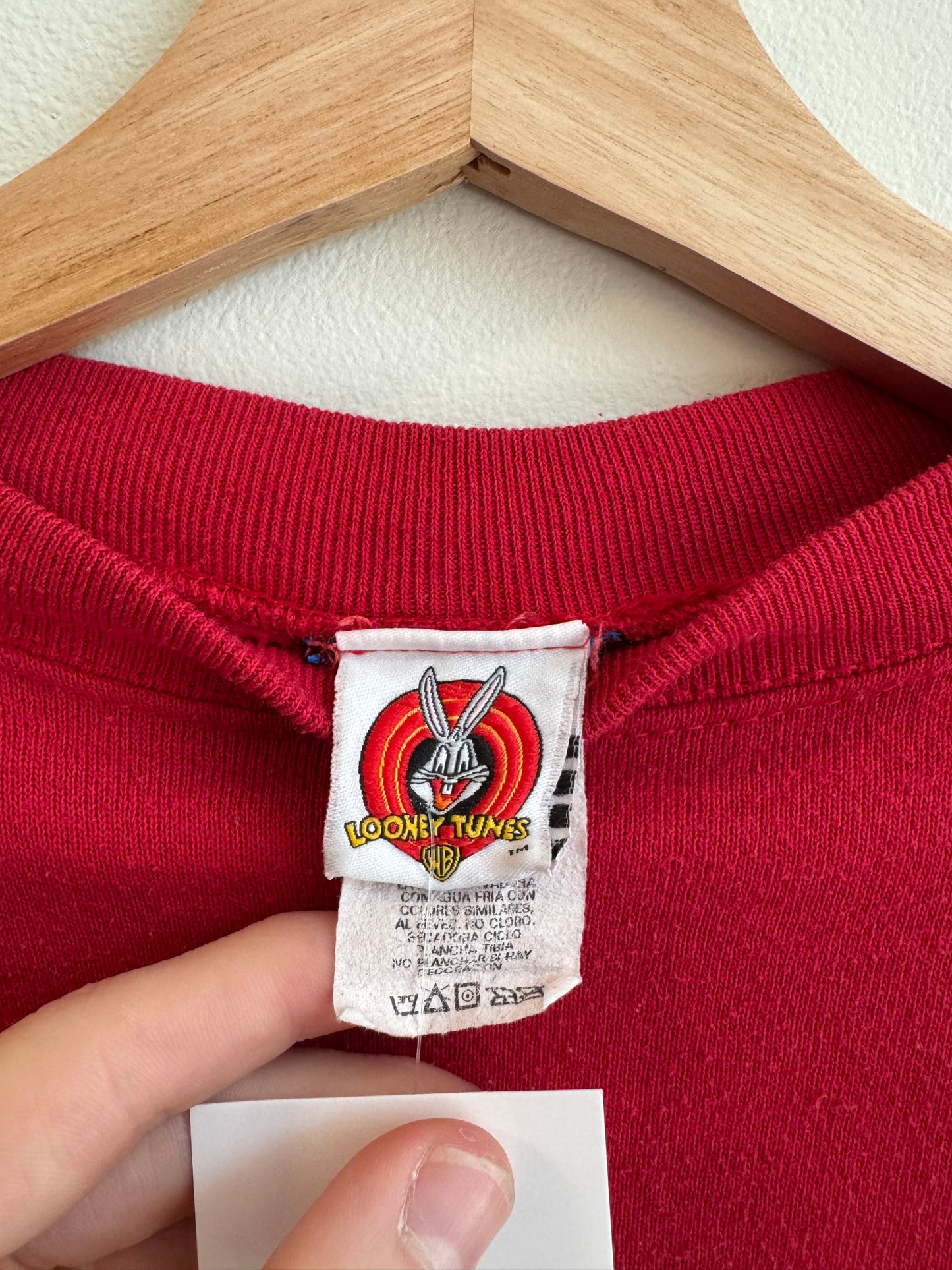 1997 Looney Tunes Tweety Bird Vintage Red Crewneck (M)