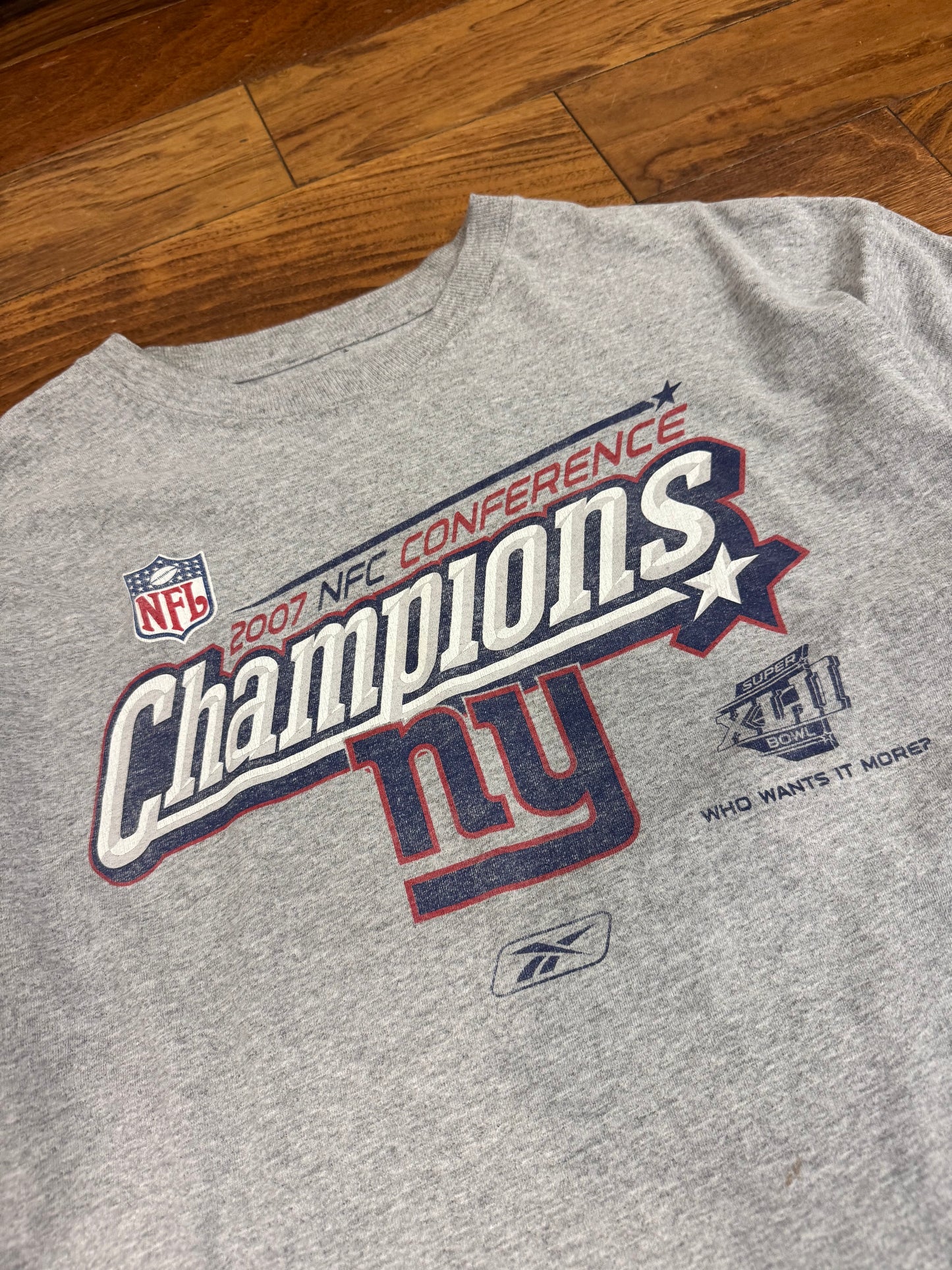 2007 New York Giants NFC Champions Tee (XL)