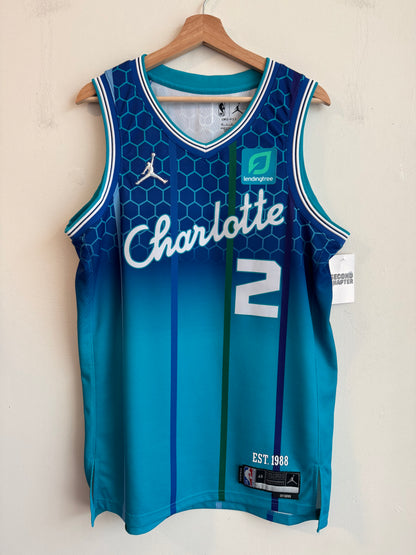 2022 Charlotte Hornets LaMelo Ball City Edition Jordan Swingman Jersey (L)