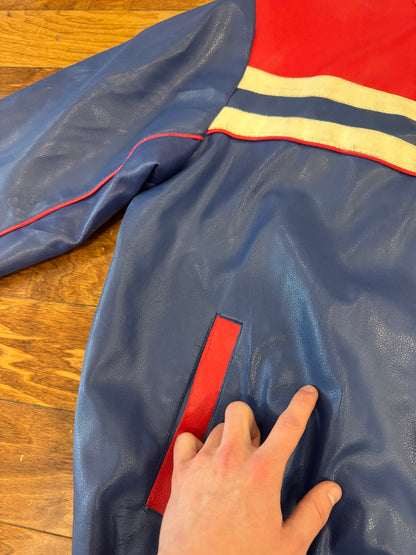 2010s New York Giants NFL Leather Jacket (XL)