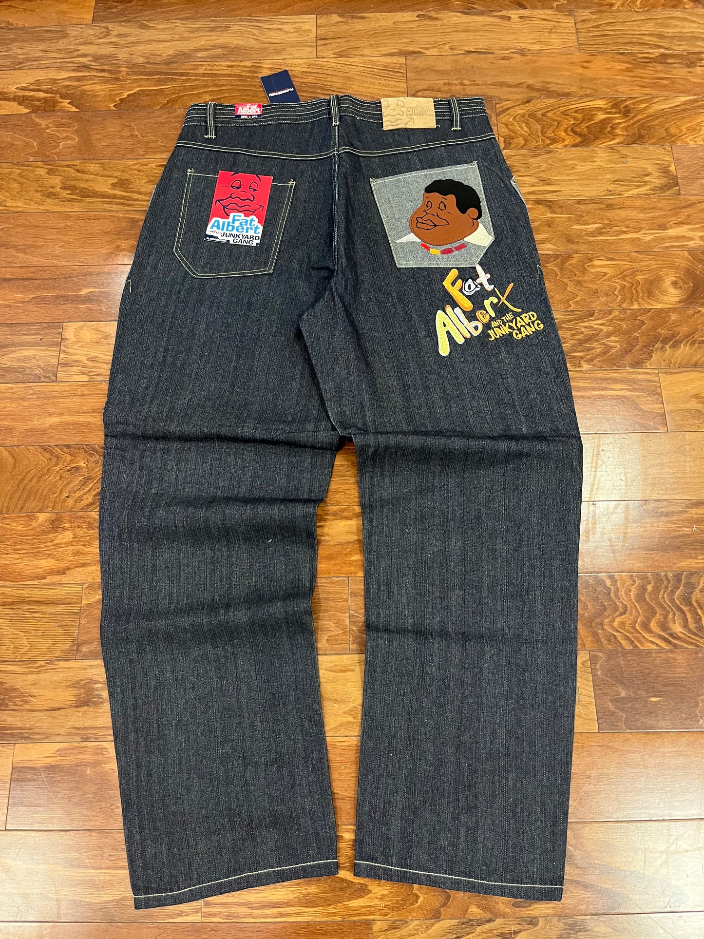 00s Fubu Fat Albert Deadstock Baggy Embroidered Jeans (38 x 34)