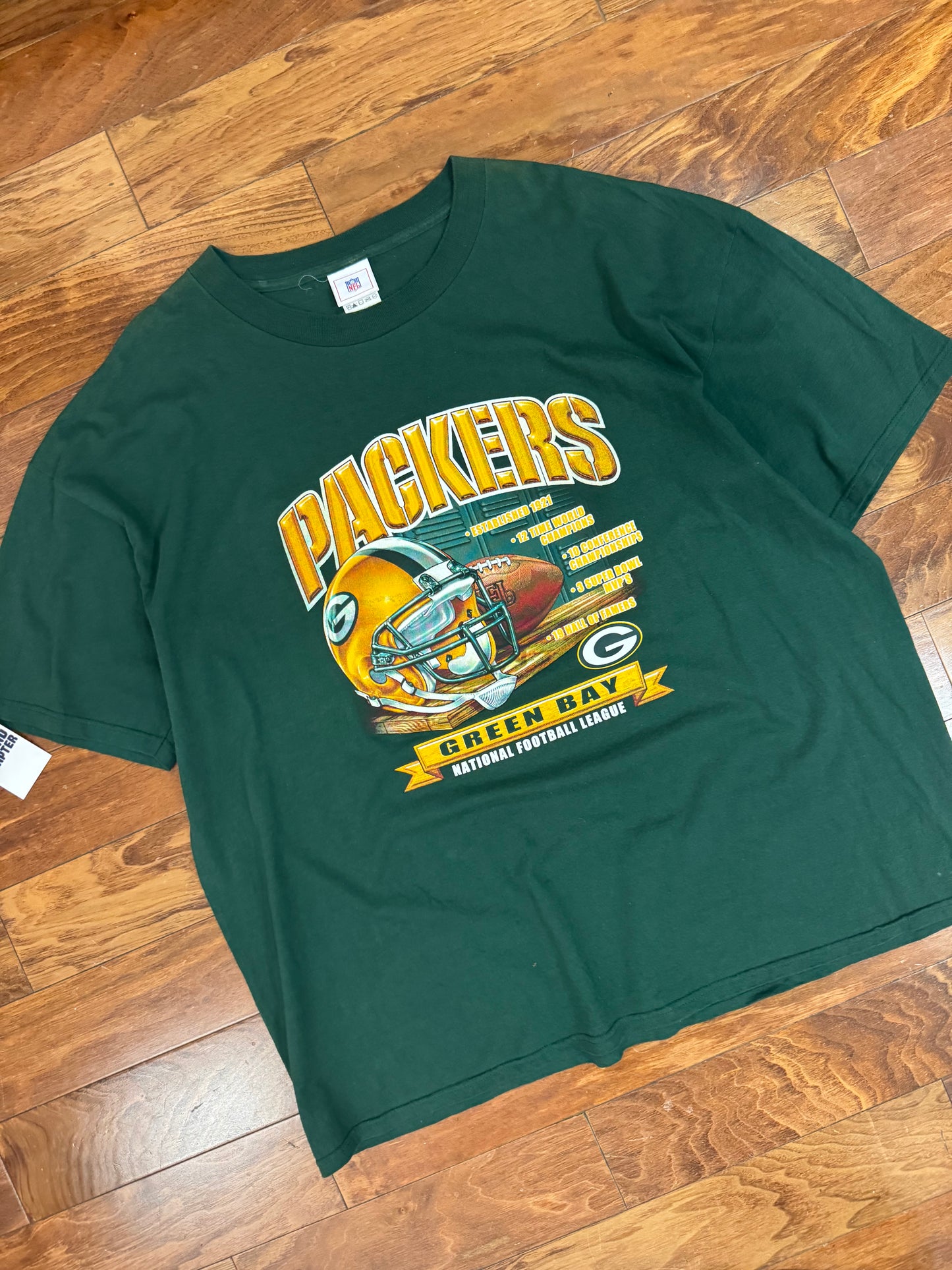 2003 Green Bay Packers Helmet Tee (XXL)