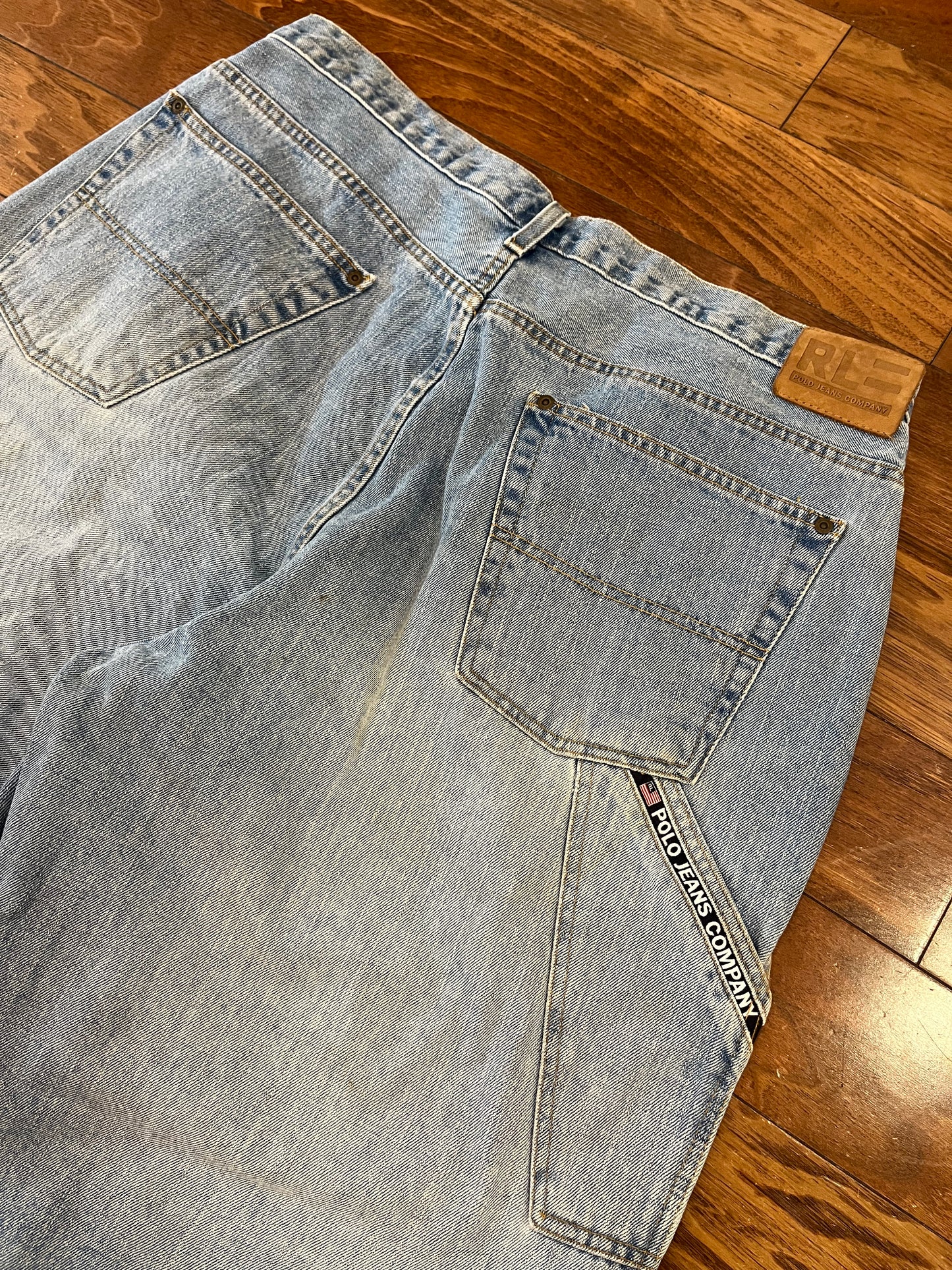 00s Polo Ralph Lauren Carpenter Jean Shorts (38)