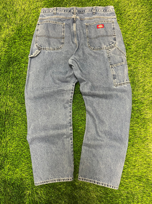Dickies Carpenter Workwear Blue Jeans (38 x 32)