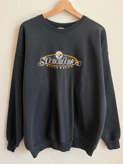 90s Pittsburgh Steelers Vintage Embroidered Champion Crewneck (XL)