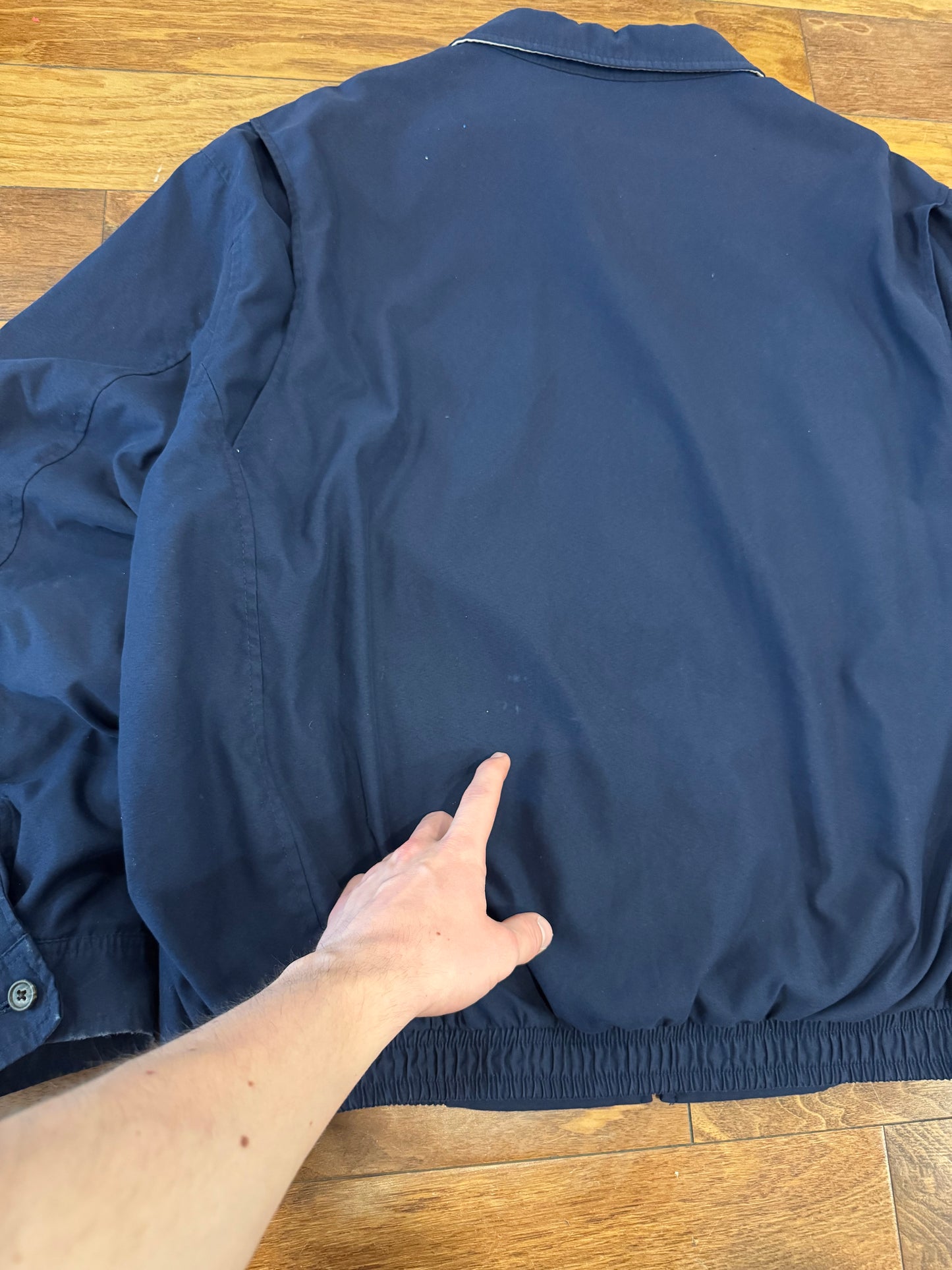 90s Polo Ralph Lauren Navy Lined Essential Jacket (XXL)
