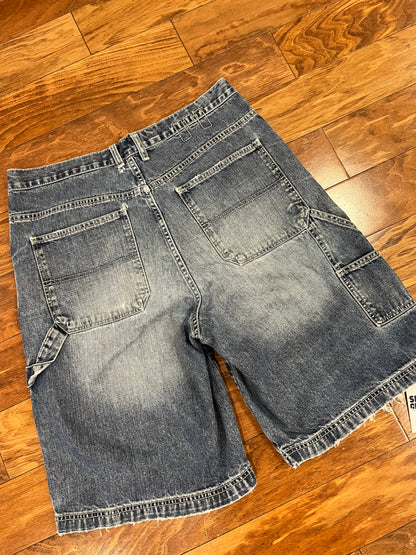 00s Mossimo Dark Wash Carpenter Shorts (34)