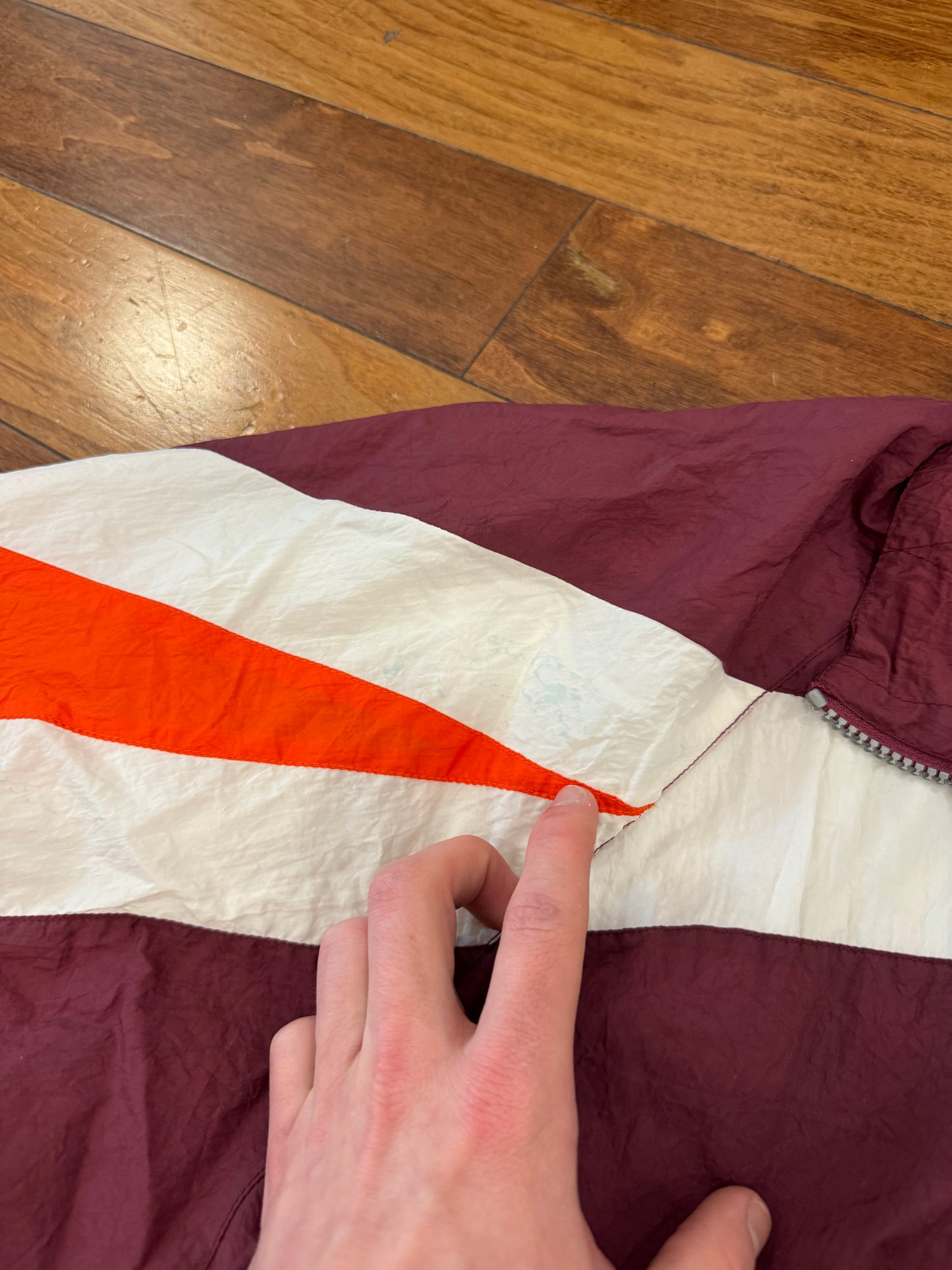 90s Virginia Tech Genuine Stuff Vintage Windbreaker (XL)