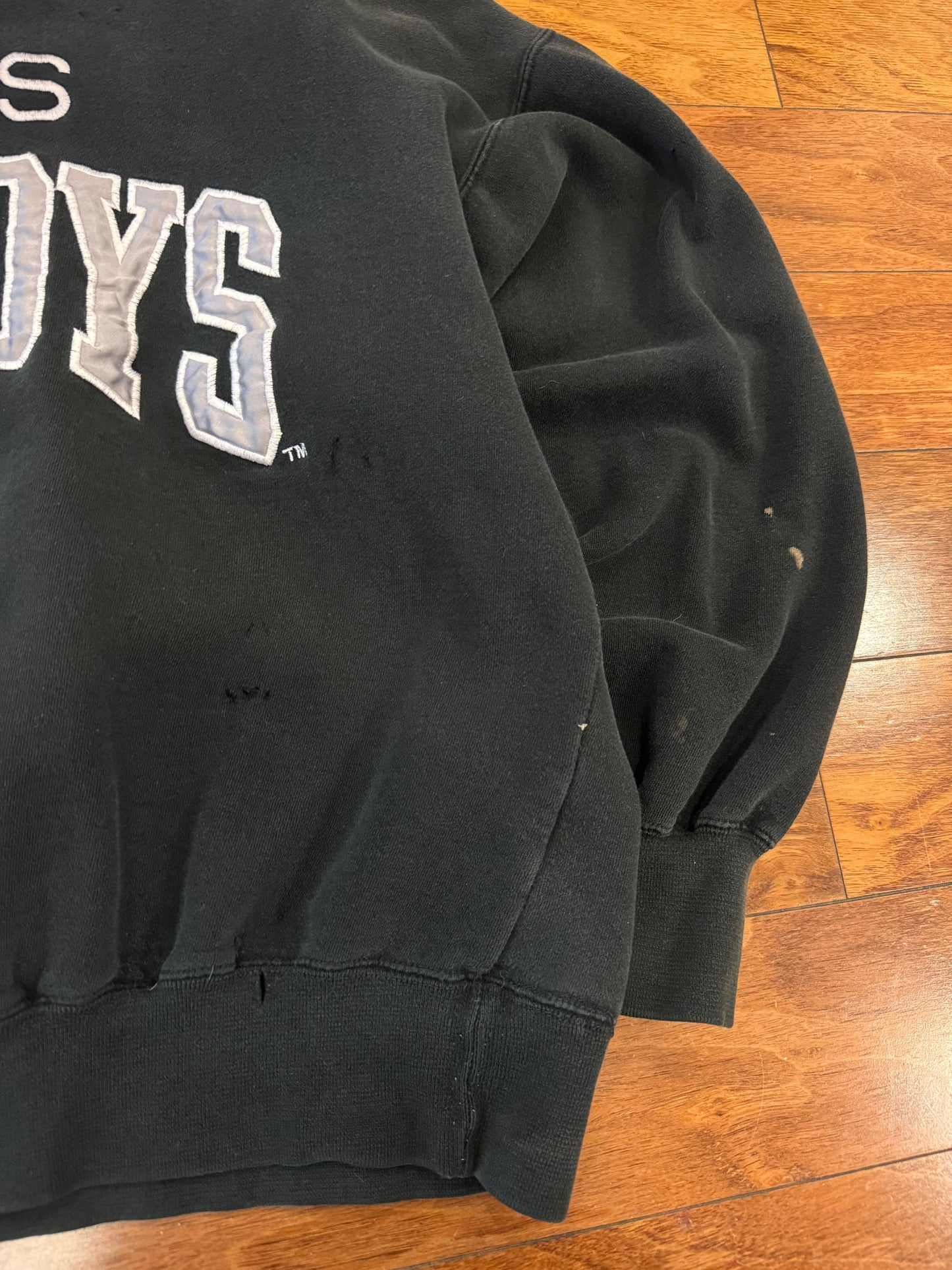 90s Dallas Cowboys Thrashed Logo Athletics Crewneck (XL)