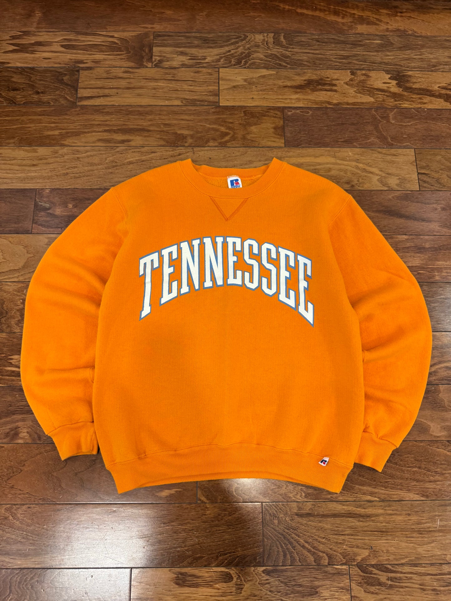 90s University of Tennessee Spell Out Russell Crewneck (M)