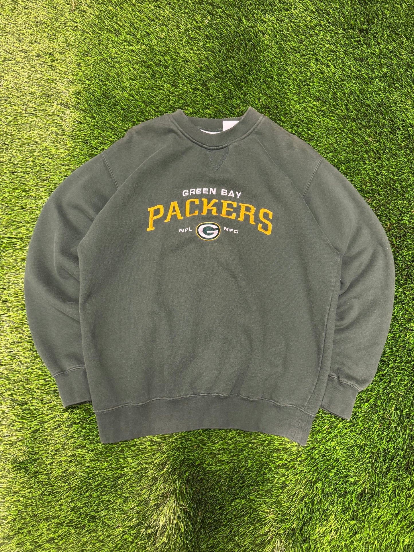 00s Green Bay Packers Embroidered Crewneck (L)
