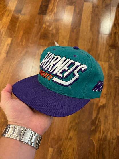 90s Charlotte Hornets Big Spell Out Hat (OS)