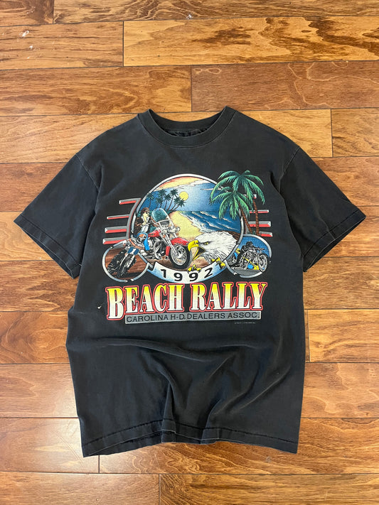 1992 Harley Davidson Beach Rally Carolina Tee (M)
