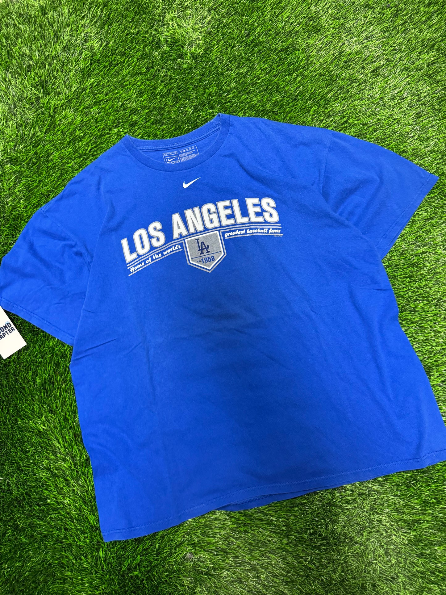 2008 Los Angeles Dodgers Vintage Nike Center Swoosh MLB Tee (XL)