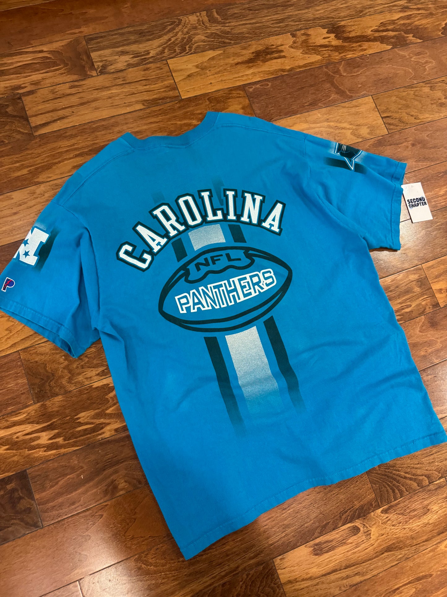 90s Carolina Panthers Pro Player Front/Back Vintage Tee (XL)