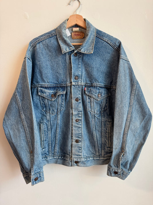 80s Levi's Light Wash Vintage Jean Jacket (L)