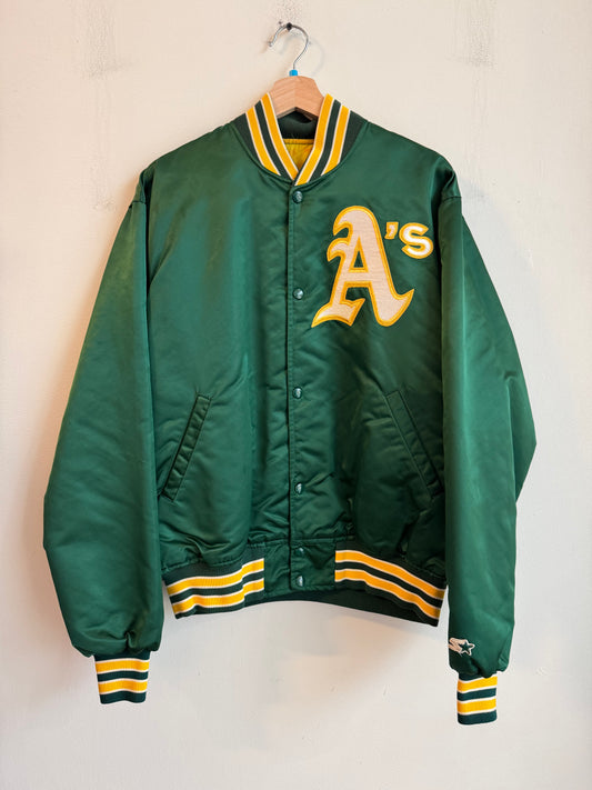 90s Oakland A's Athletics Vintage Starter MLB Satin Jacket (L)