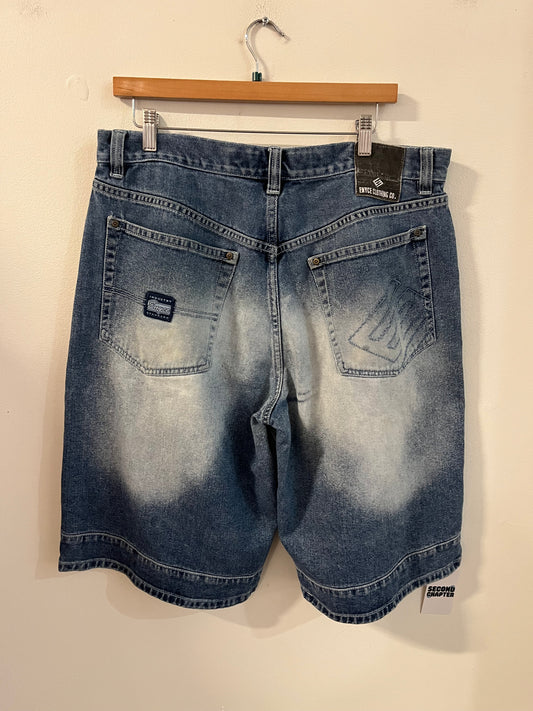 00s Enyce Baggy Faded Blue Shorts (36)