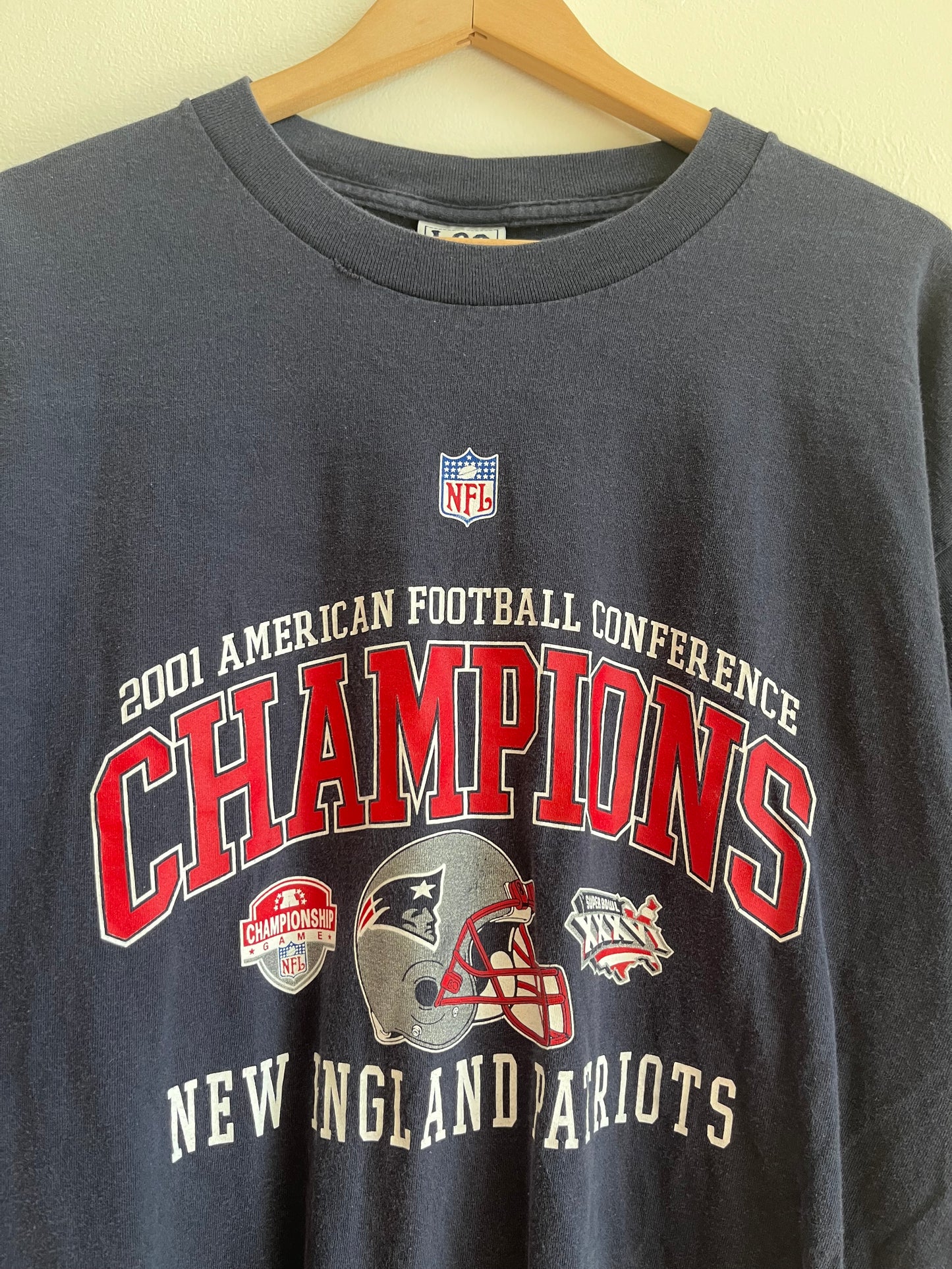 2001 New England Patriots AFC Champions Tee (XL)