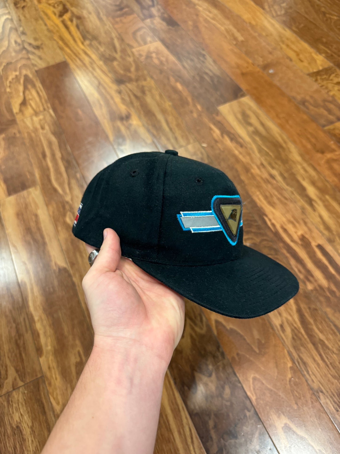 90s Carolina Panthers Sports Specialties Triangle Cut Hat (OS)