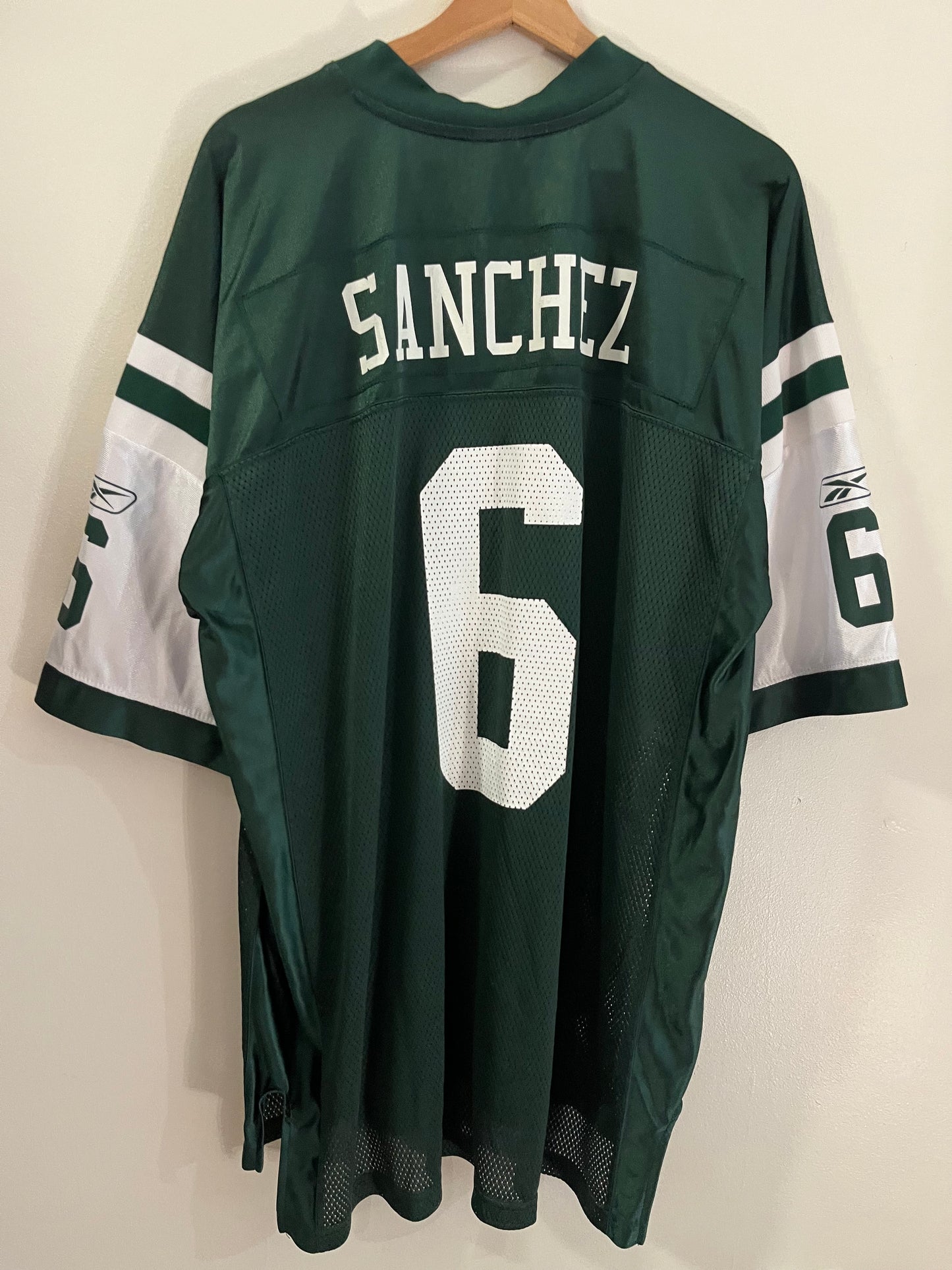 2010s New York Jets Mark Sanchez Reebok NFL Jersey (XL)