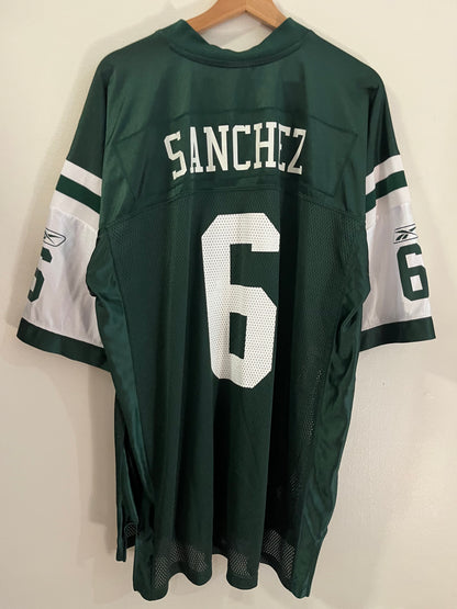 2010s New York Jets Mark Sanchez Reebok NFL Jersey (XL)
