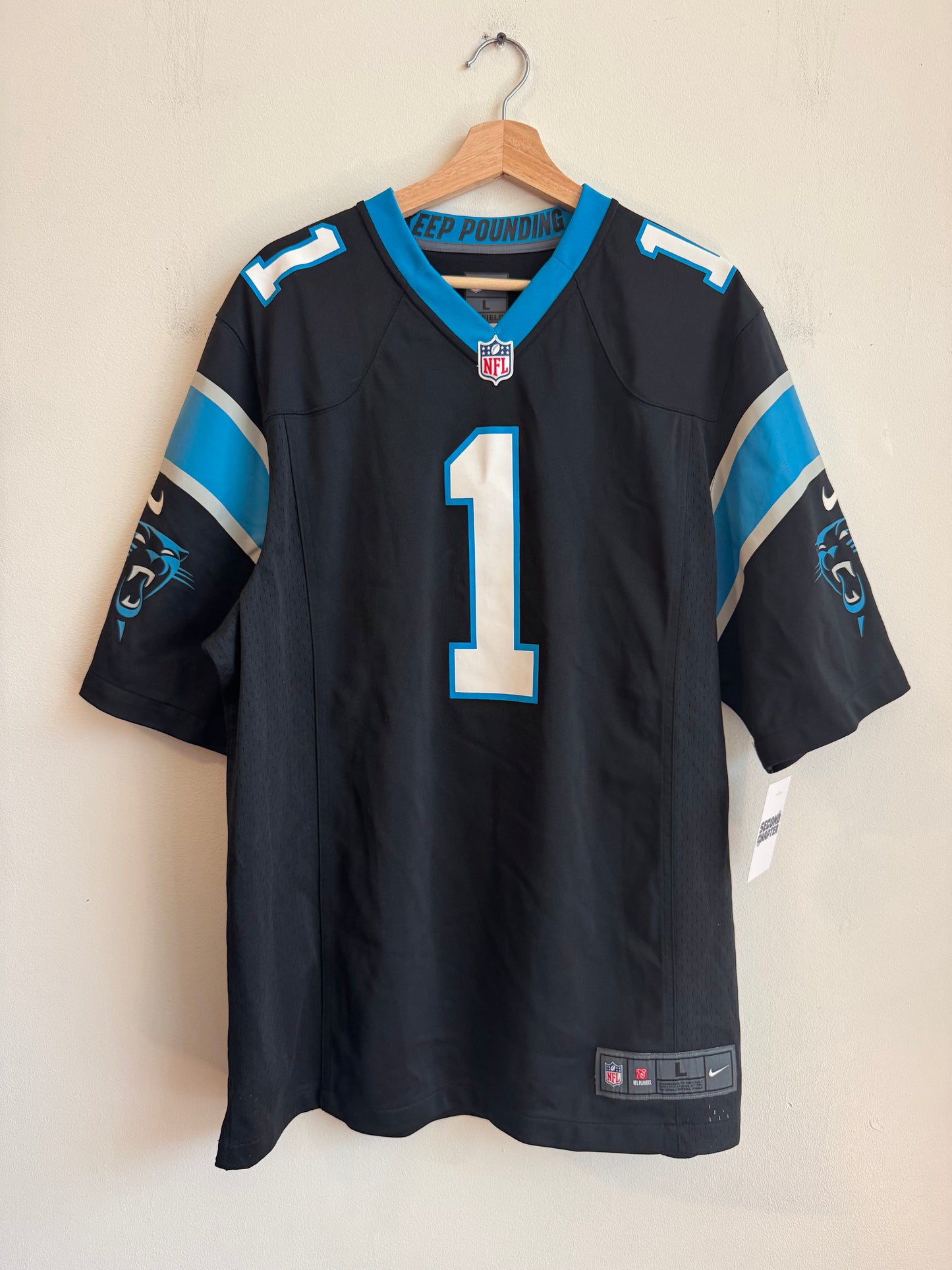 2012 Carolina Panthers Cam Newton Nike Home Jersey (L)