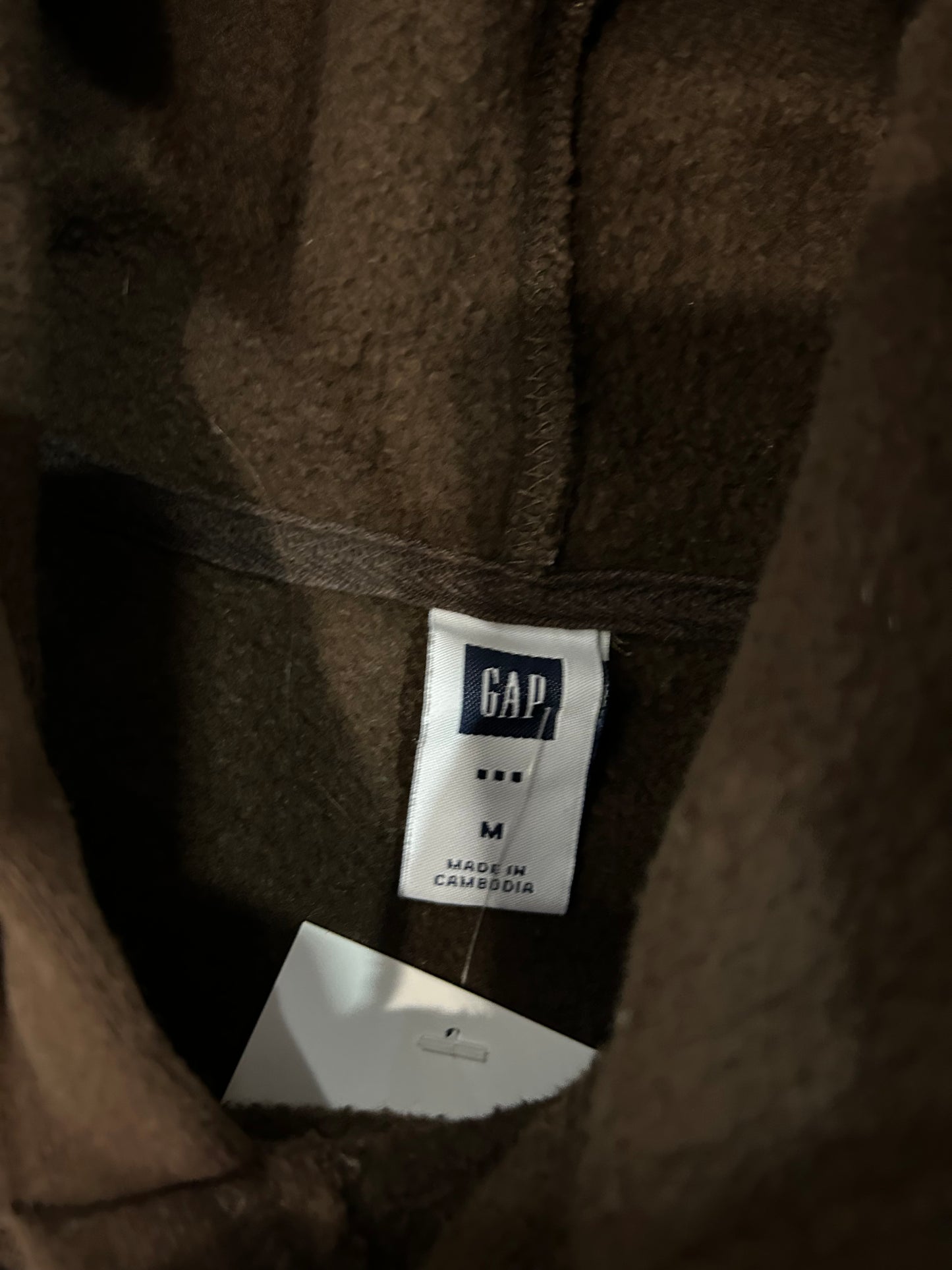 00s GAP Spell Out Mocha Hoodie (M)