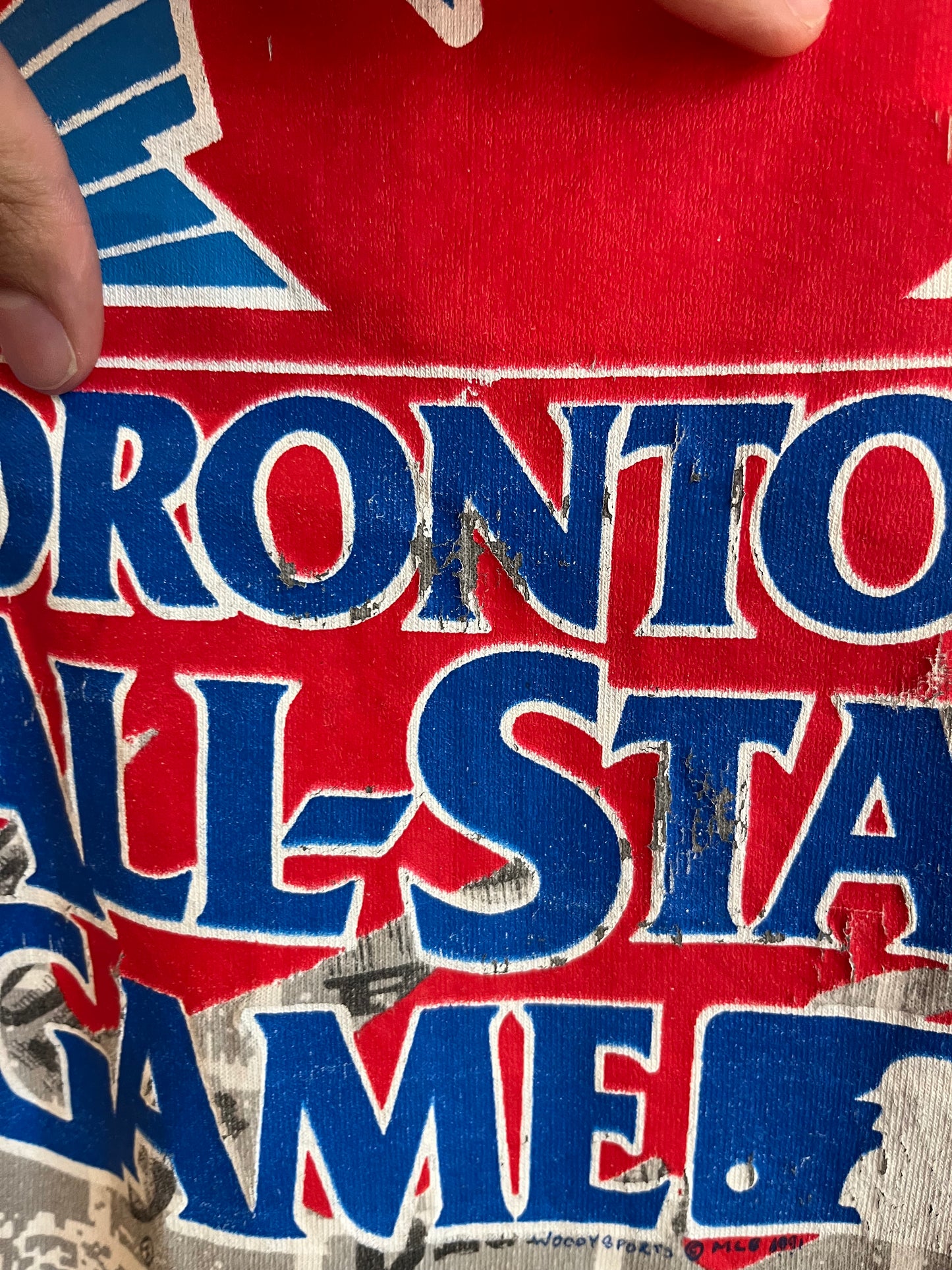 1991 Toronto Blue Jays All Star Game Vintage MLB AOP Tee (L)