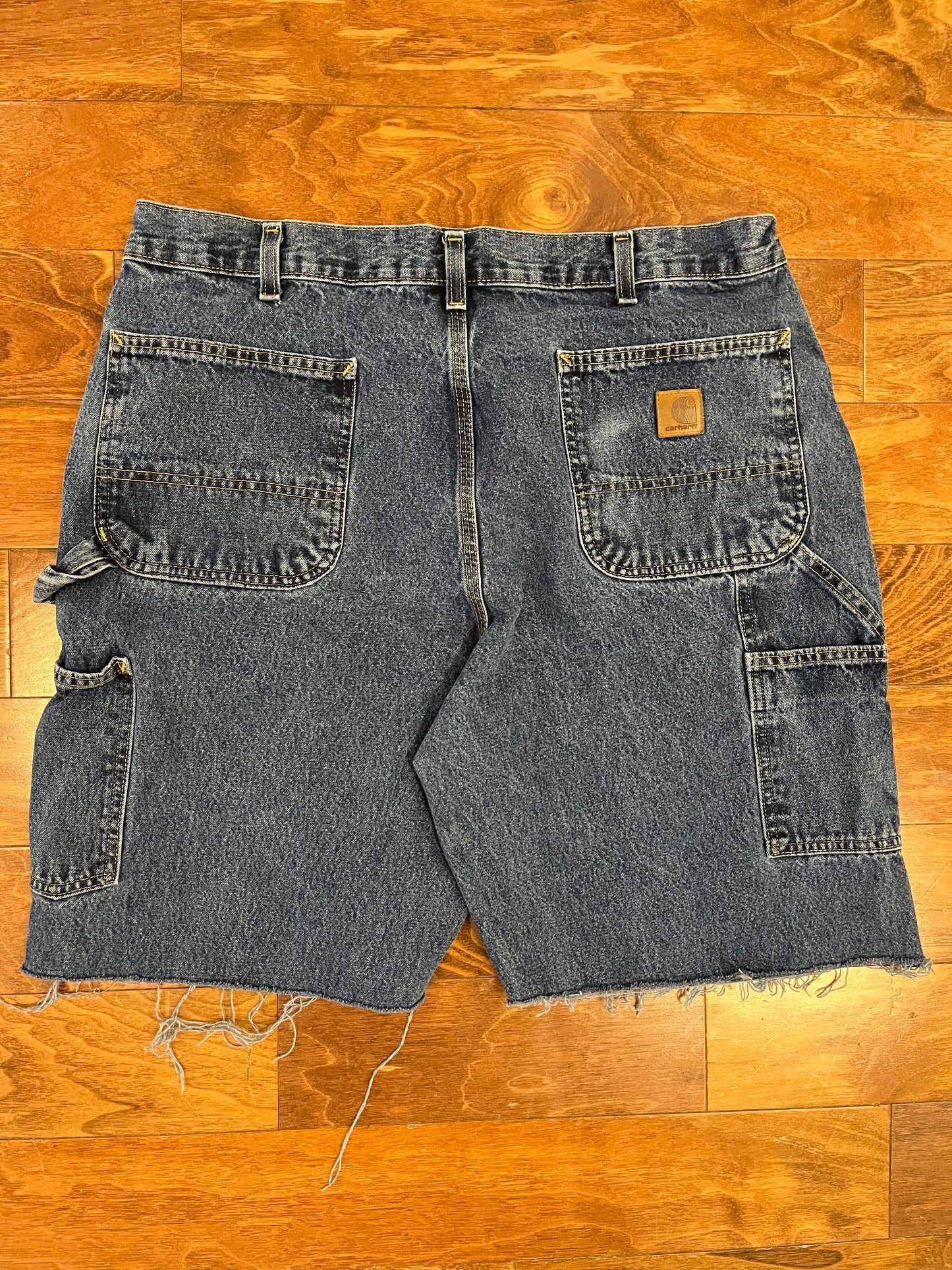 2018 Carhartt Dark Blue Carpenter Shorts (36)