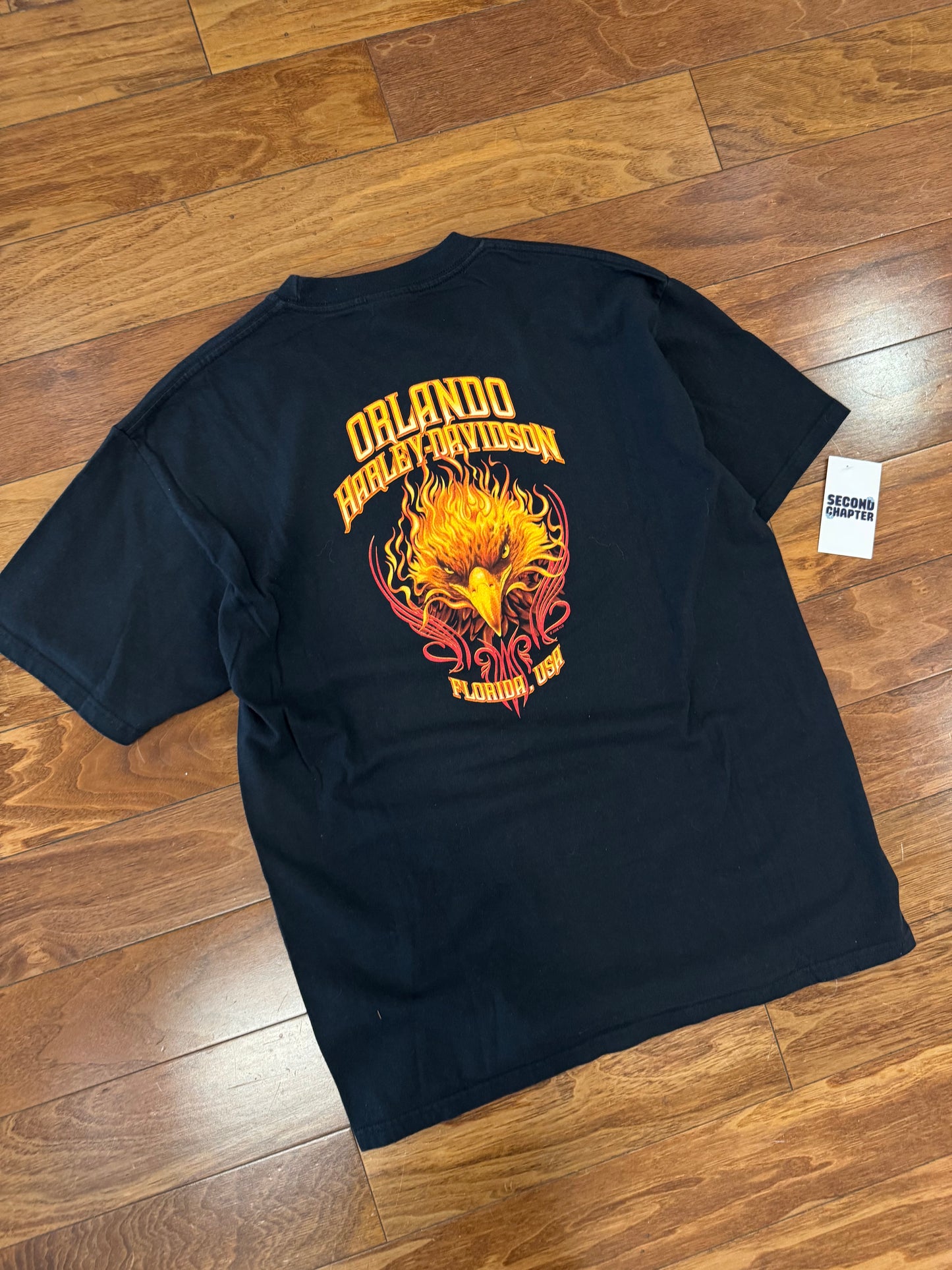 2006 Harley Davidson Orlando Flames Graphic Tee (L)