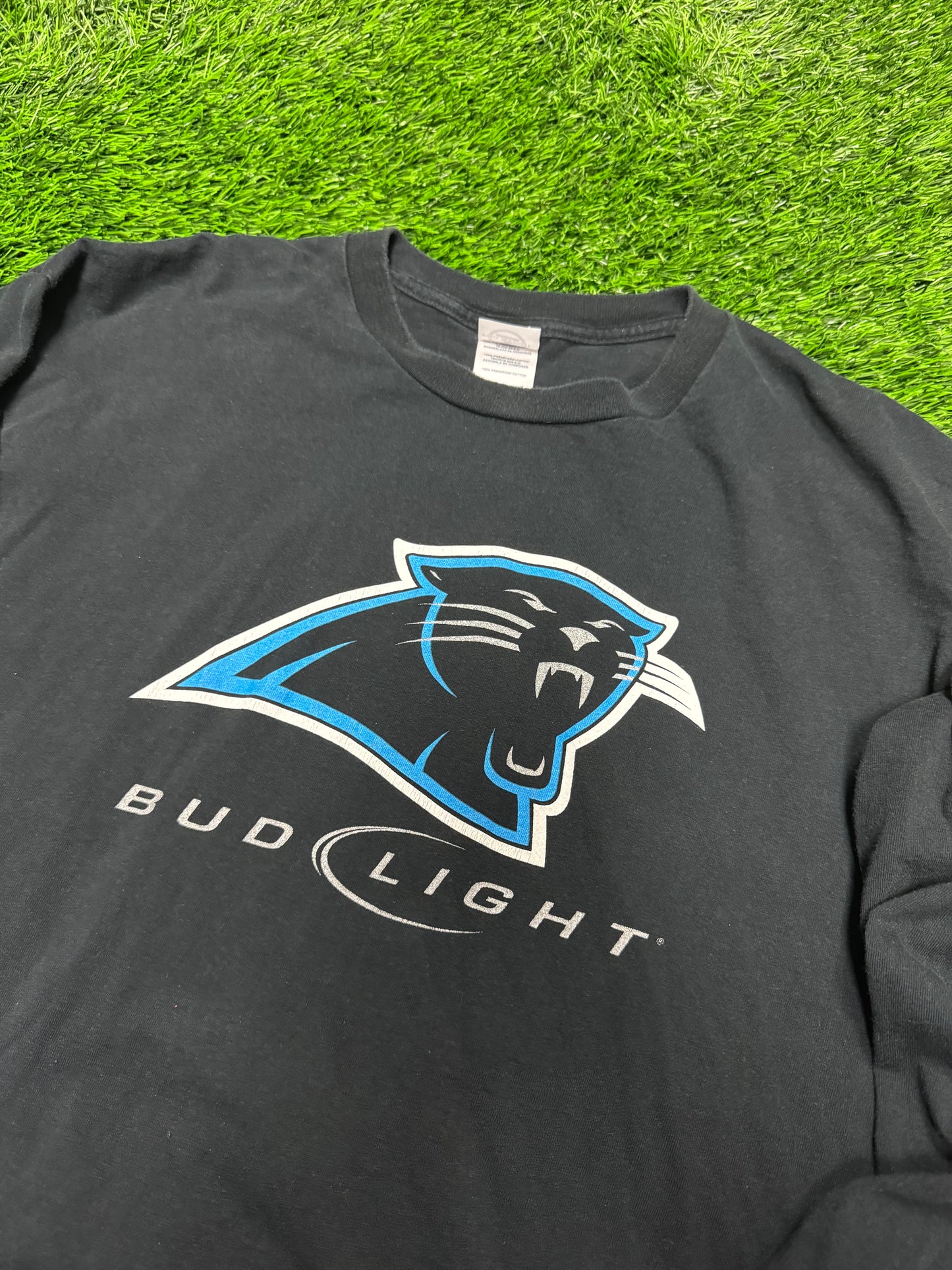 00s Carolina Panthers Bud Light Long-Sleeve Vintage Shirt (XL)