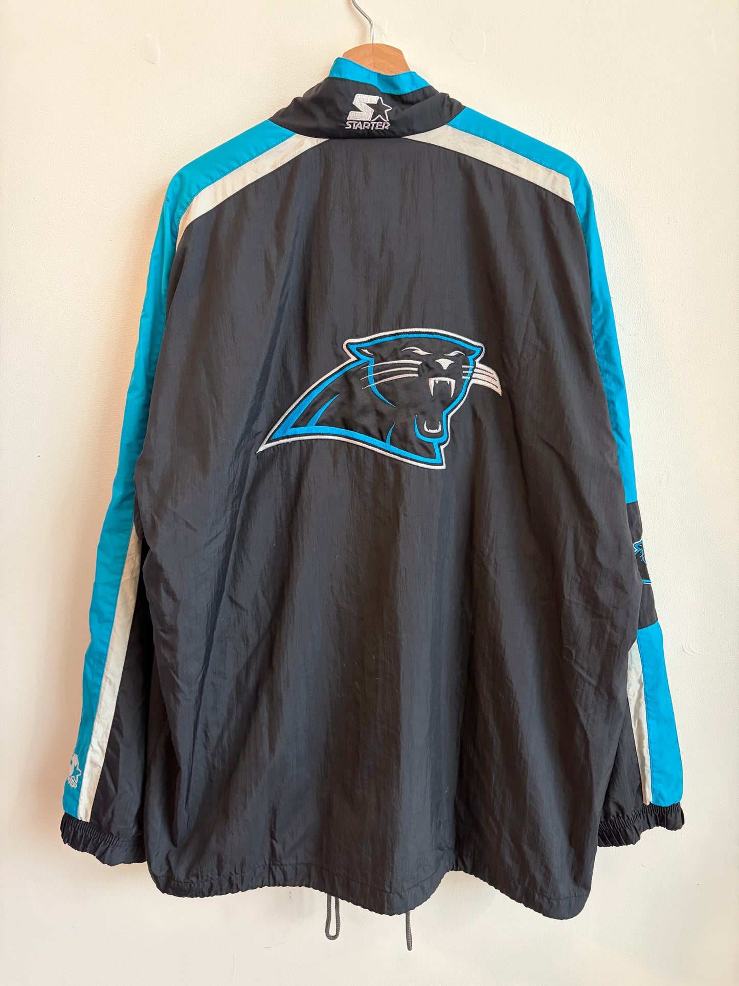 90s Carolina Panthers Starter Embroidered Windbreaker (XL)